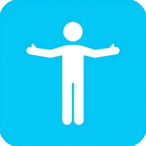 An icon representing accessibility, featuring a figure with outstretched arms symbolizing inclusivity.