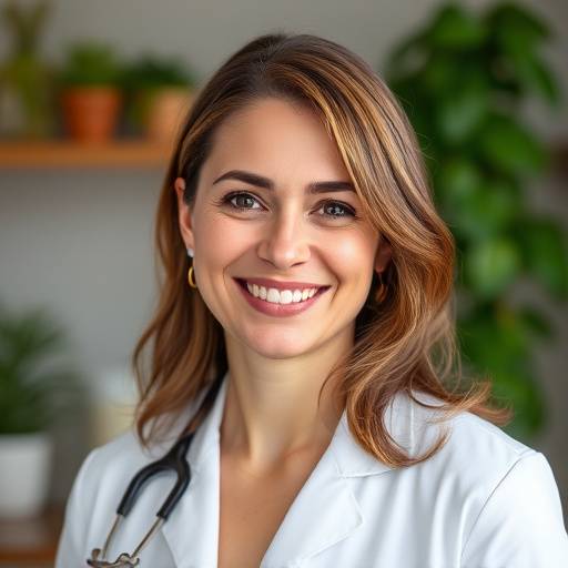 Professional portrait of Dr. Irina Morozova, a registered dietitian and nutritionist